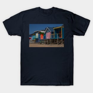 Boat sheds at Mt Martha North, Mornington Peninsula, Victoria, Australia. T-Shirt